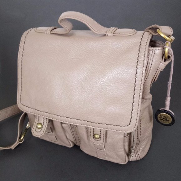 The Sak Handbags - The Sak Brown Messenger Bag Purse Crossbody Leathr